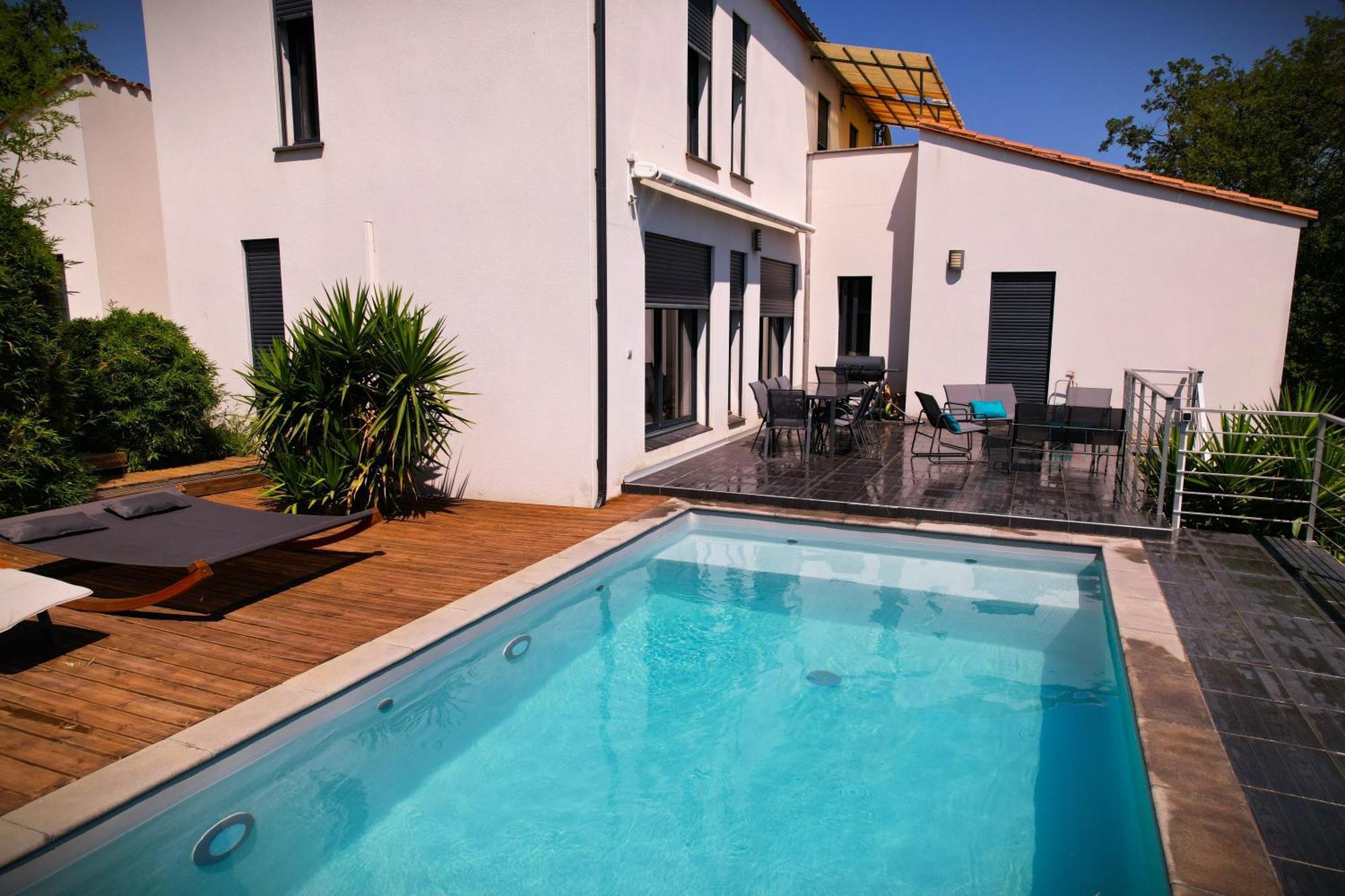 Villa Contemporaine, Jardin Mediterraneen Et Piscine Privee Saint-Jean-Pla-de-Corts Экстерьер фото